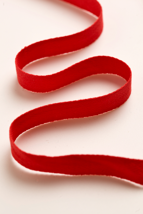Киперная лента 15 мм, красная 
