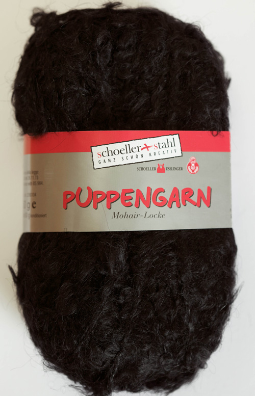 Пряжа "Puppengarn" черная 