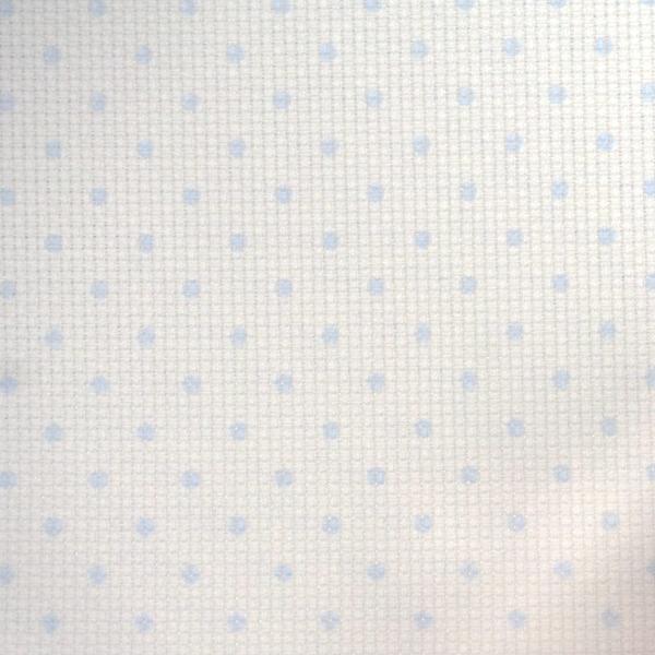 Канва Stern-Aida Petit Point 14 ct голубой горошек 