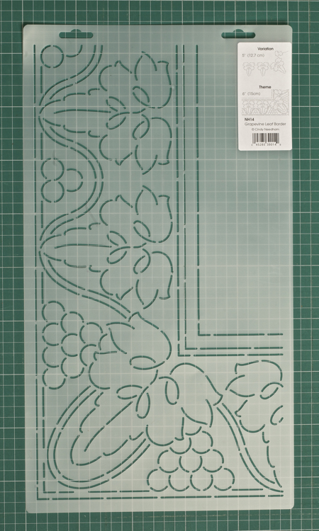Шаблон для стежки "Grapevine Leaf" бордюр 
