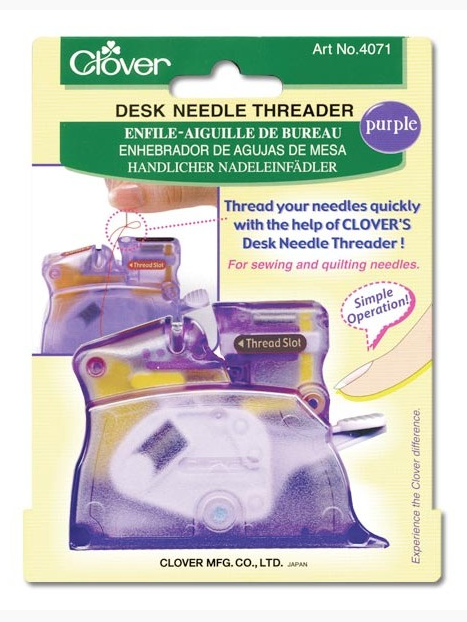 Настольный нитковдеватель Clover (фиолетовый) 