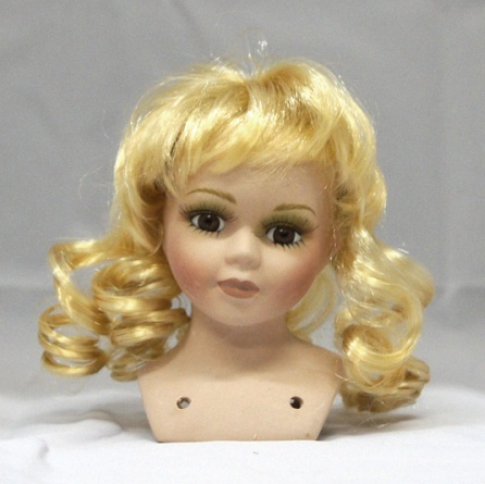 Волосы для куклы, локоны, блондинка 