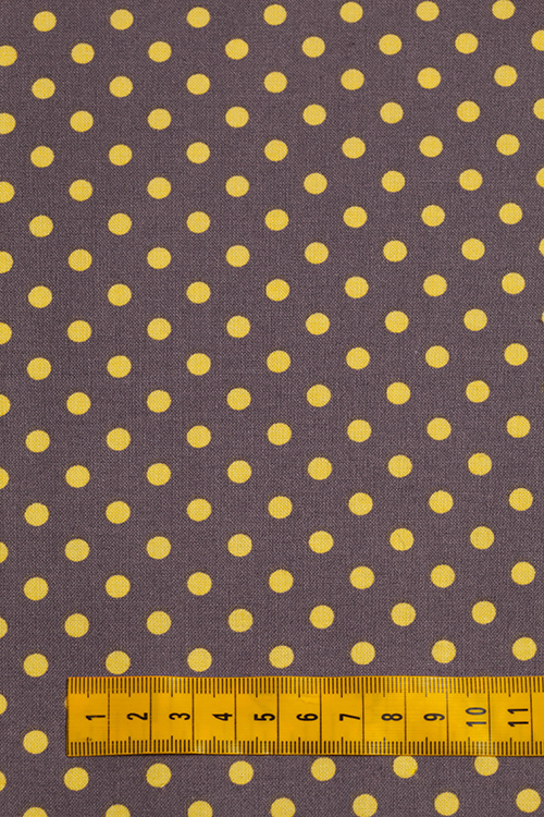Ткань "Dumb Dot" на сером 