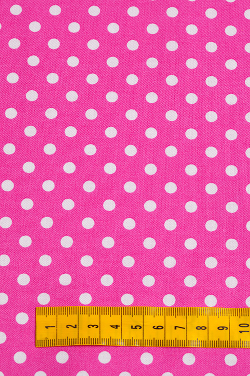 Ткань "Dumb Dot" на розовом 