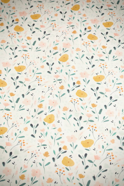 Ткань поплин "Цветочный луг" 