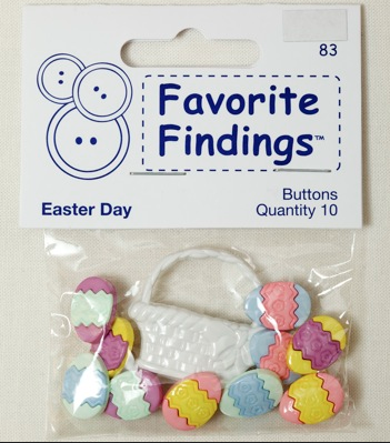 Набор декоративных пуговиц "Easter Day" 