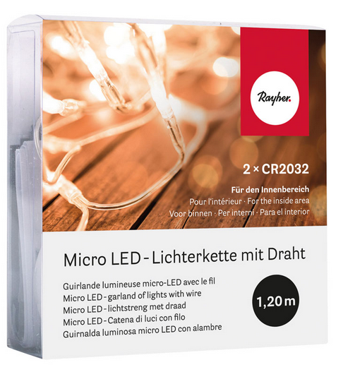 Гирлянда миниатюрная светодиодная, 10 LED ламп 