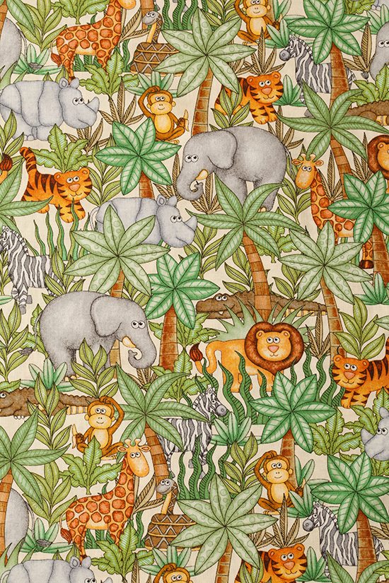 Ткань"Jungle Buddies" 