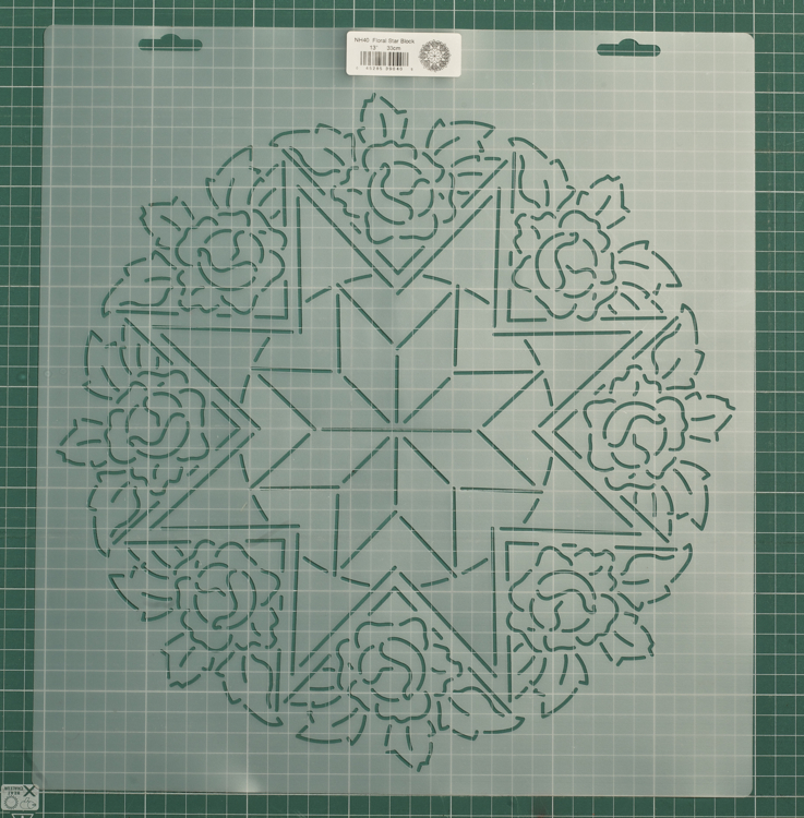 Шаблон для стежки "Floral Star Block" 