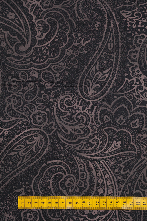 Ткань широкая "Radiant Paisley" темная 