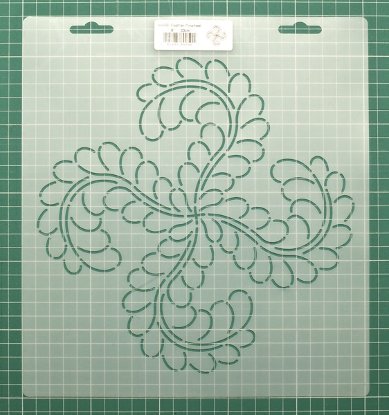 Шаблон для стежки "Feather Pinwheel" 