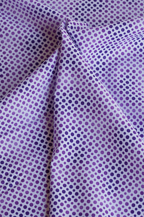 Ткань "Ombre Dots" сиреневый горошек 