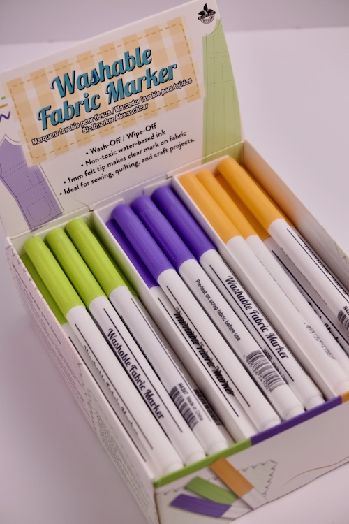 Маркер для ткани оранжевый смываемый 