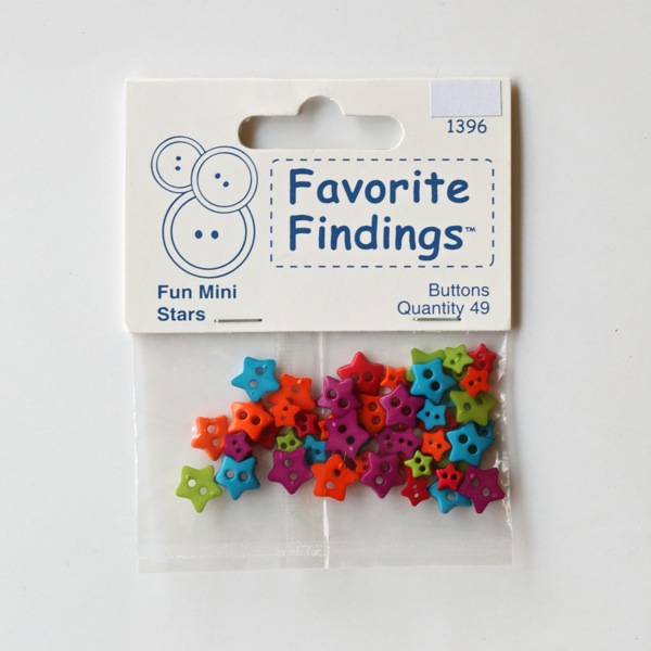 Декоративные пуговицы "Fun Mini Stars" 