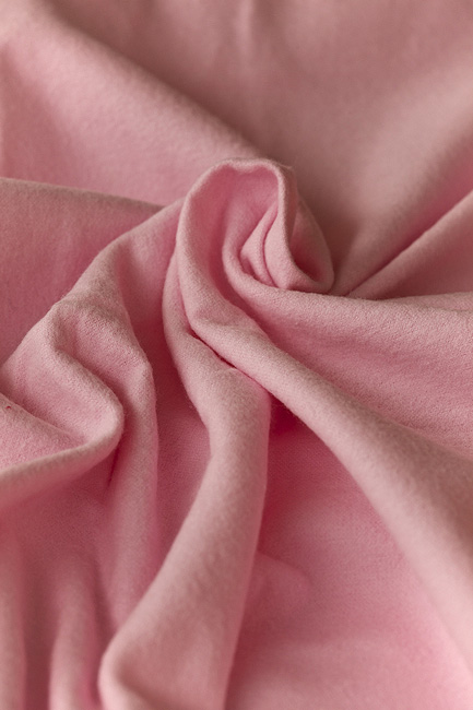 Ткань фланель однотонная розовая 