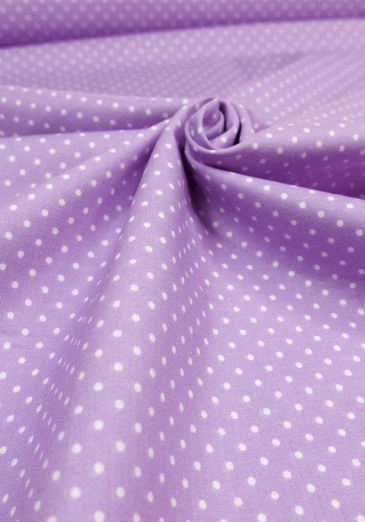 Ткань "Swiss Dots" на сиреневом 