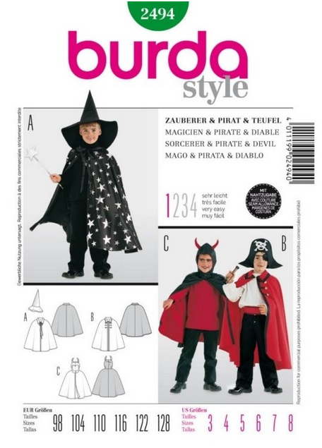 Выкройки "Маг, Пират и Чертенок"  