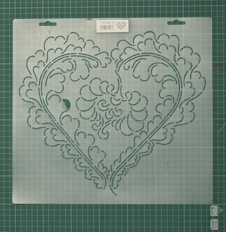 Шаблон для стежки "Fancy Feathered Heart" 