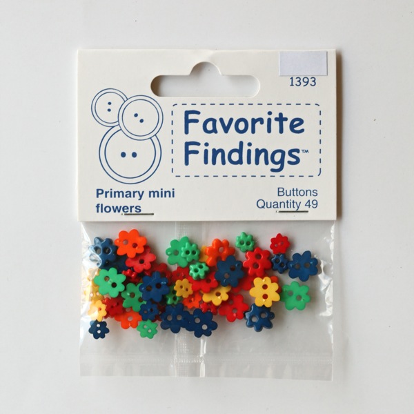 Декоративные пуговицы "Primary Mini Flowers" 