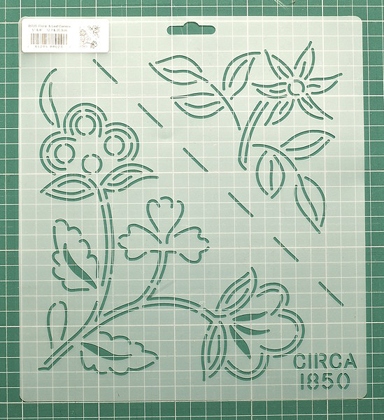 Шаблон для стежки "Floral & Leaf Corners" 