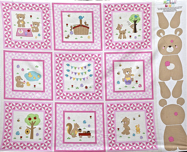 Купон "Teddy Bear Picnic" розовый 