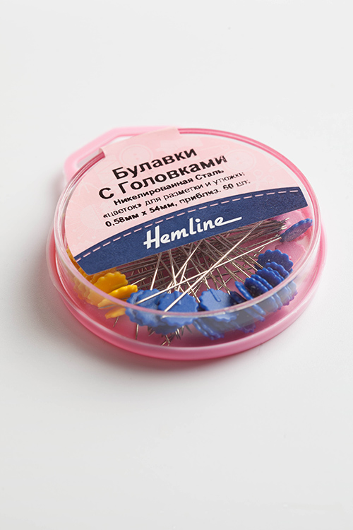 Булавки с головками "цветок" Hemlin 