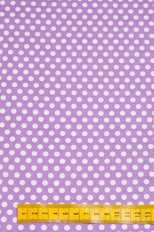 Ткань "Kiss Dot" на сиреневом 