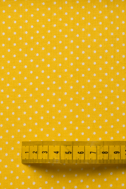 Ткань "Swiss Dots" на желтом 