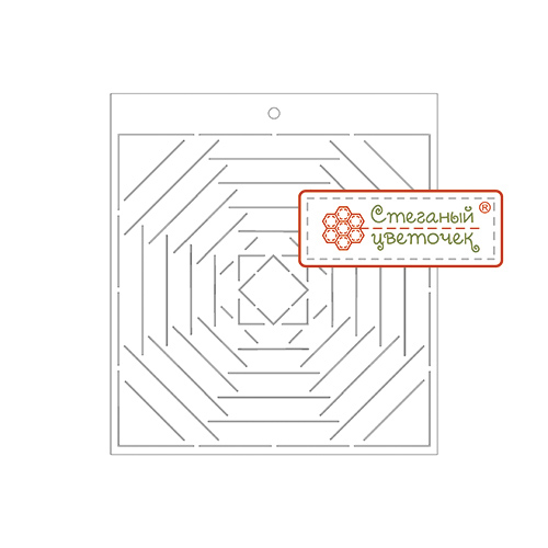 Трафарет для сборки блока "Ананас" 