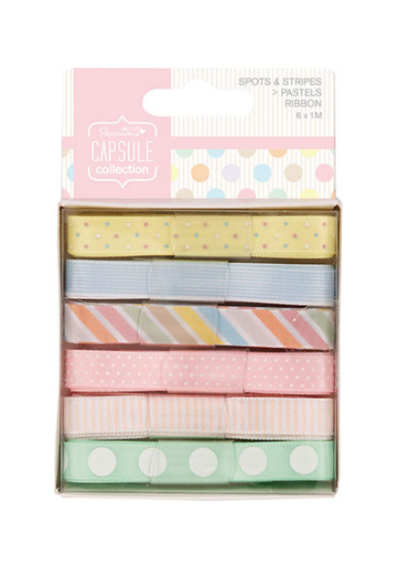 Набор лент "Spots & Stripes Pastels" 